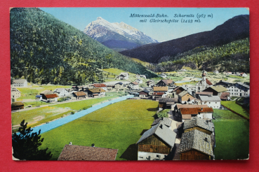 Postcard PC Scharnitz / 1915